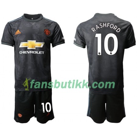 Fotballdrakt Manchester United Rashford 10 Barn Tredjetrøye 2019-2020 Kortermet